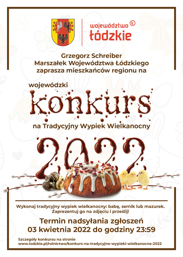 Plakat A4 druk Konkurs Wojewódzki pn Tradycyjny Wypiek Wielkanocny 2022-02