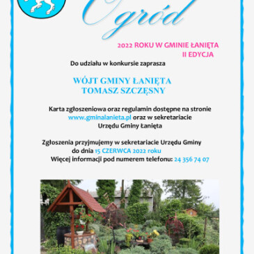 KONKURS „Najładniejszy ogród 2022 roku w Gminie Łanięta”