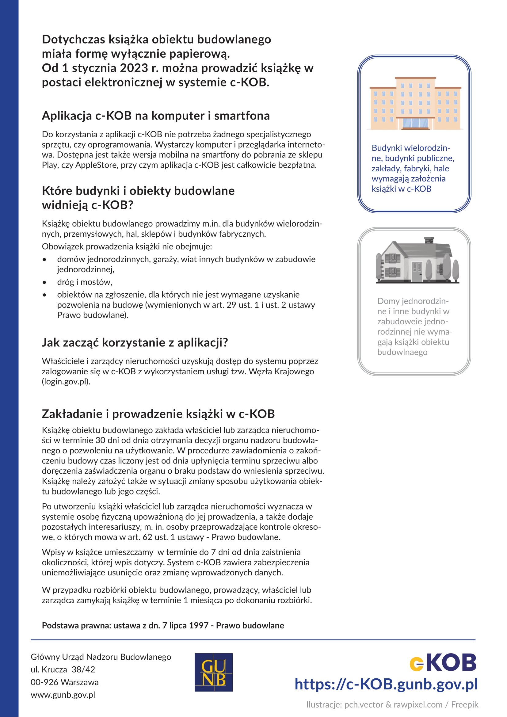 Folder informacyjny o Cyfrowej Książce obiektu Budowlanego (c-KOB)-2